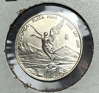 Rare 2003 Mexican Libertad 1/20 ozt .999 Silver