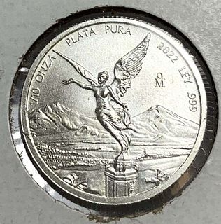 Rare 2022 Mexican Libertad 1/10 ozt .999 Silver