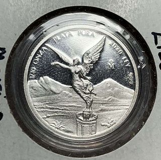 Rare 2020 Mexican Libertad Proof 1/10 ozt .999 Silver