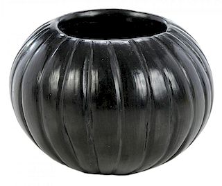 Sharon Garcia Black Glazed Seed Pot