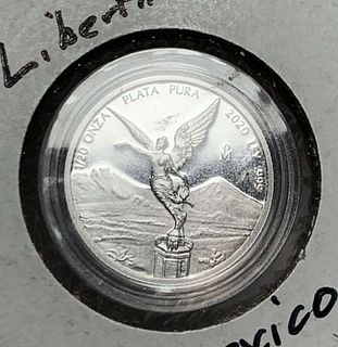 Rare 2020 Mexican Libertad Proof 1/20 ozt .999 Silver