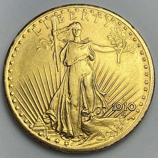 Last Minute! 1910-S Gold $20 Saint Gaudens MS63