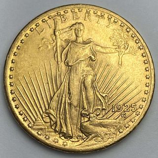 Last Minute! 1925 Gold $20 Saint Gaudens MS62