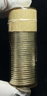 Roll (39-coins) 1960-D Washington 90% Silver Quarters BU 