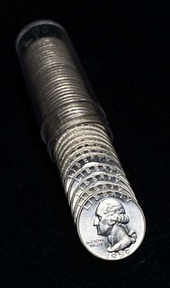 Roll (40-coins) 1959-D Washington 90% Silver Quarters BU 