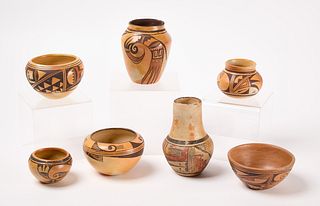 Seven Pieces of Hopi Pottery