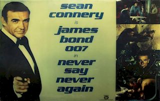 "NEVER SAY NEVER AGAIN" LOBBY DISPLAY POSTER