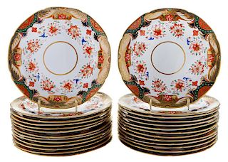 Set of Twenty-Six Spode Porcelain Plates