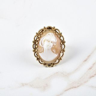 Cameo and 14K Ring