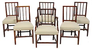 Assembled set of Six George III Dining Chairs