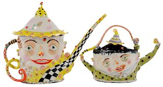 Two Pottery Teapots By Irina Zaytceva