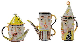 Two Pottery Teapots and One Mug By Irina Zaytceva