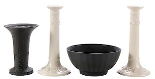 Four Pieces English Ceramic Table Items