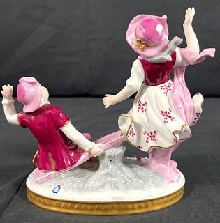  Rudolstadt- Volkstedt Rose Pink Porcelain Figurine