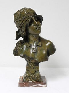 Emannuel Villanis - Saida - SculptureFrance - 1858 -1914 -
