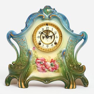  Royal Bonn & Ansonia "La Layon" Mantel Clock (ca. 1881)