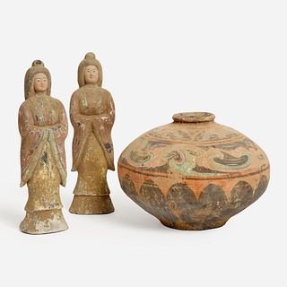 3 Chinese Terracotta Items