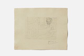 Pablo Picasso, 'The Muse at Rest' Etching