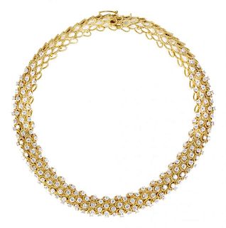 14kt. Diamond Collar Necklace