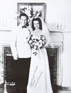 MARILYN MONROE WEDDING IMAGE SIGNED BY JAMES DOUGHERTY