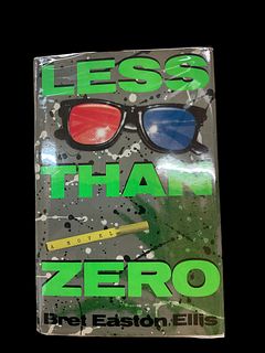 Less Than Zero by Bret Easton Ellis, First Edition 1985