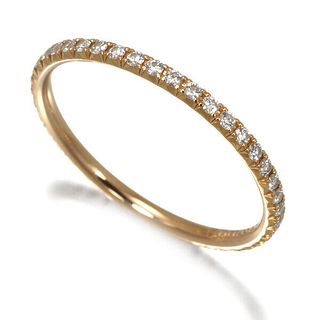 TIFFANY & CO. METRO FULL ETERNITY DIAMOND 18K ROSE GOLD RING