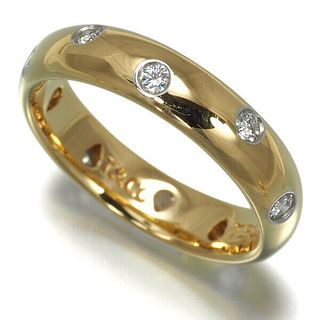 TIFFANY & CO. DIAMOND DOTS 18K YELLOW GOLD & PLATINUM RING