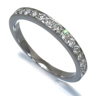 TIFFANY & CO. RING DIAMOND HALF ETERNITY US5.5-5.75 PLATINUM