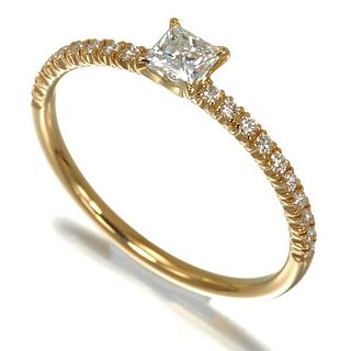 CARTIER SOLITAIRE DIAMOND 18K YELLOW GOLD RING