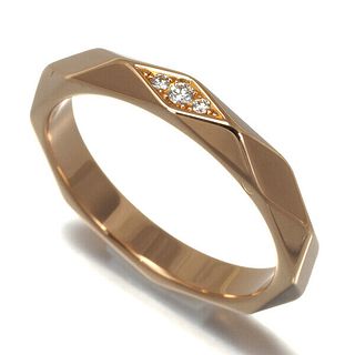BOUCHERON FACETTE DIAMOND 18K ROSE GOLD RING