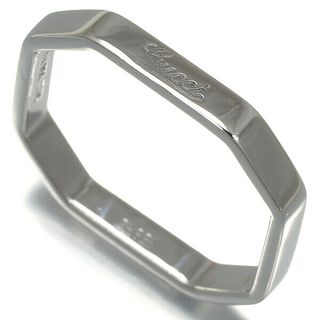 GUCCI OCTAGONAL 18K WHITE GOLD RING