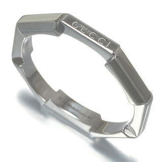 GUCCI LINK TO LOVE 18K WHITE GOLD RING