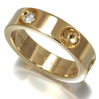 LOUIS VUITTON EMPREINTE DIAMOND 18K YELLOW GOLD RING