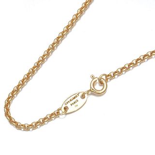 CHAUMET 18K ROSE GOLD CHAIN NECKLACE