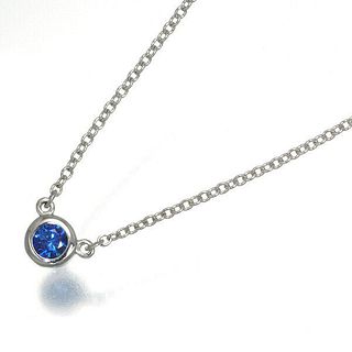 TIFFANY & CO. COLOR BY THE YARD SAPPHIRE PLATINUM NECKLACE