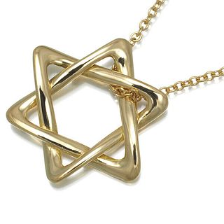 TIFFANY & CO. STAR OF DAVID 18K YELLOW GOLD NECKLACE