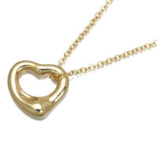 TIFFANY & CO. OPEN HEART 18K YELLOW GOLD NECKLACE