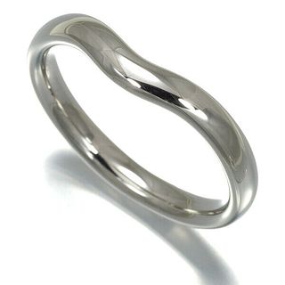 TIFFANY & CO. CURVED WIDE PLATINUM BAND RING