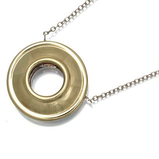 TIFFANY & CO. MAGIC STERLING SILVER & 18K YELLOW GOLD NECKLACE
