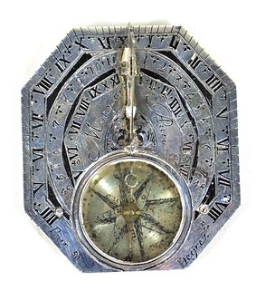 Very Rare Antique Sundial 18 Century signed Macquart ,PARIS