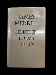 James Merrill Selected Poems 1946-1985 First Edition