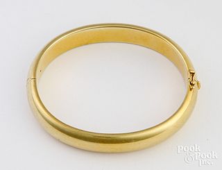 14K gold bangle bracelet