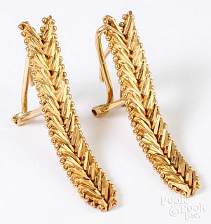 18K yellow gold earrings