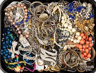 Costume jewelry, to include silver jewelry.