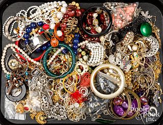 Costume jewelry, to include silver jewelry.