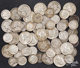 Silver quarters and dimes