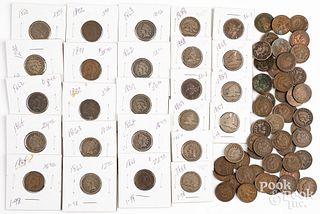Collection of Flying Eagle and Indian Head cents