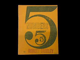 Numbers 5 by Robert Creeley, Signed 128 of 150, Small Handbook, 1968