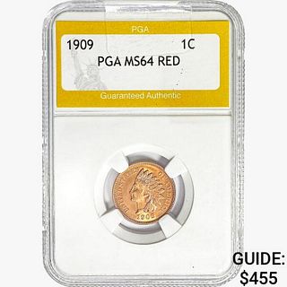 1909 Indian Head Cent PGA MS64 RED
