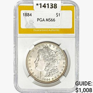 1884 Morgan Silver Dollar PGA MS66 